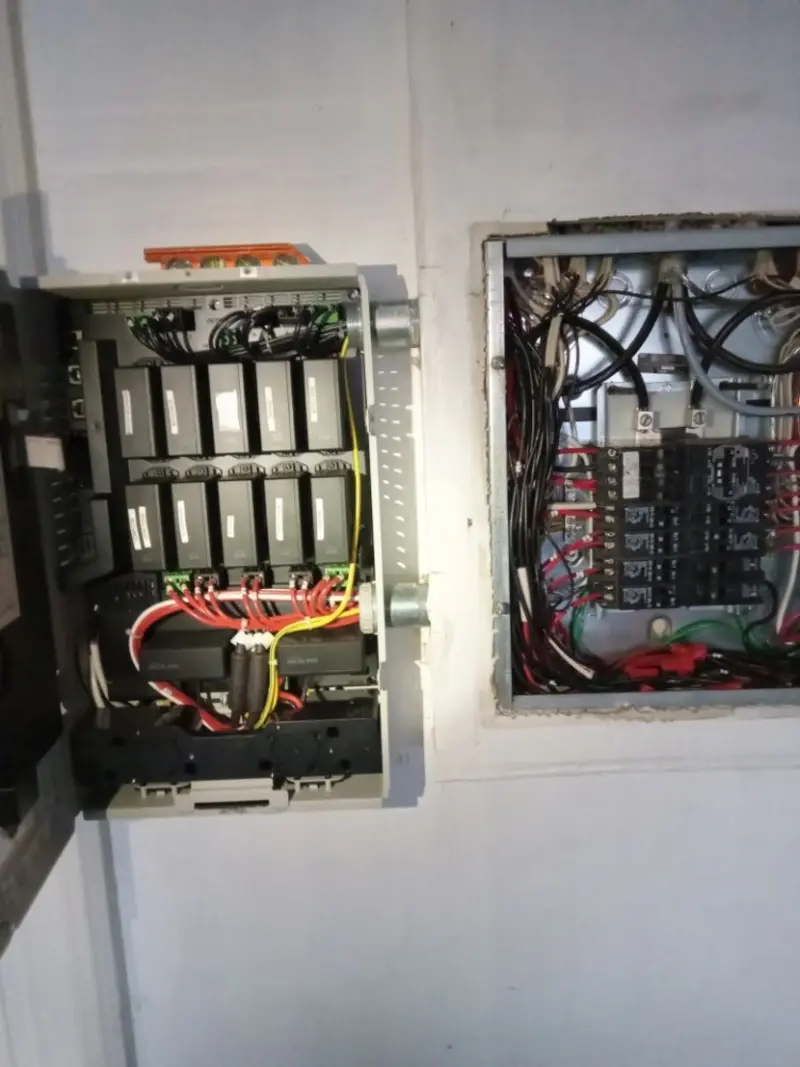 Electrical panel upgrade completed for Security Camera Wiring in Elizabethton